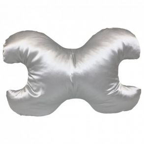 Save My Face Le Grand - stor pude med 100% silkebetræk Silver