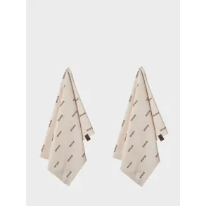 Broderet viskestykke HYGGE - 2 pk