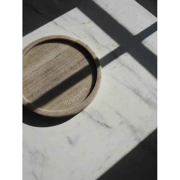 Humdakin - Marble Tray - Round - Brown