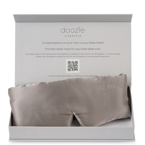 Doozie - Luxury Sleep Mask Pearl Grey