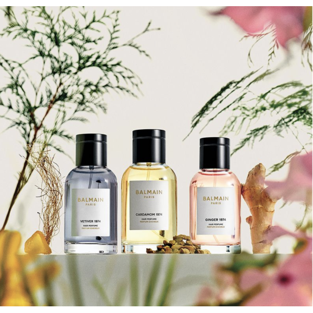 BALMAIN Vetiver 1974 Hair Perfume features a blend of grapefruit