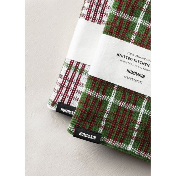 Strikket Kkkenhndklde - Festive Forest