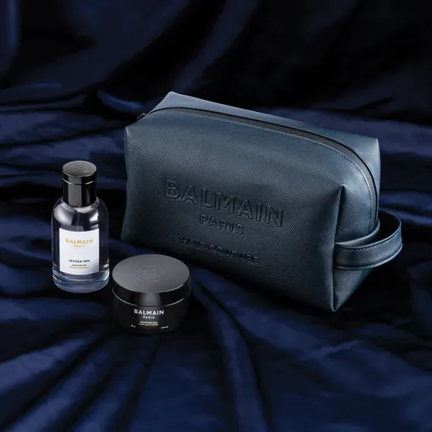 Limited Edition Cosmetic Bag Blue C4 25 (Sculpting & Vetiver)