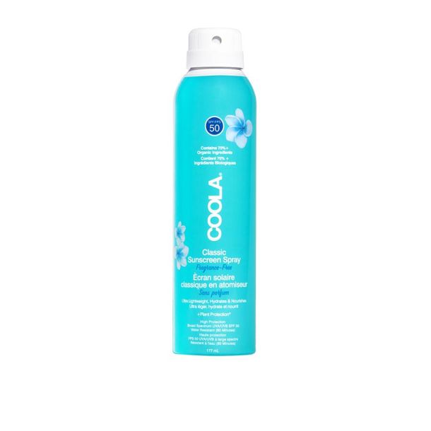 Coola - Classic Body Spray Fragrance-Free SPF 50, 177 ml.