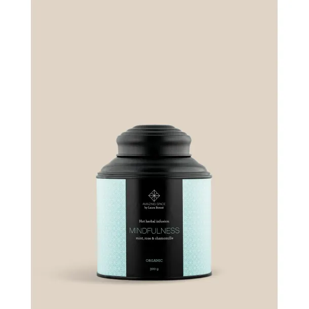 AMAZING SPACE - MINDFULNESS  MINT, ROSE & CHAMOMILLE  HOT HERBAL INFUSION (80G)