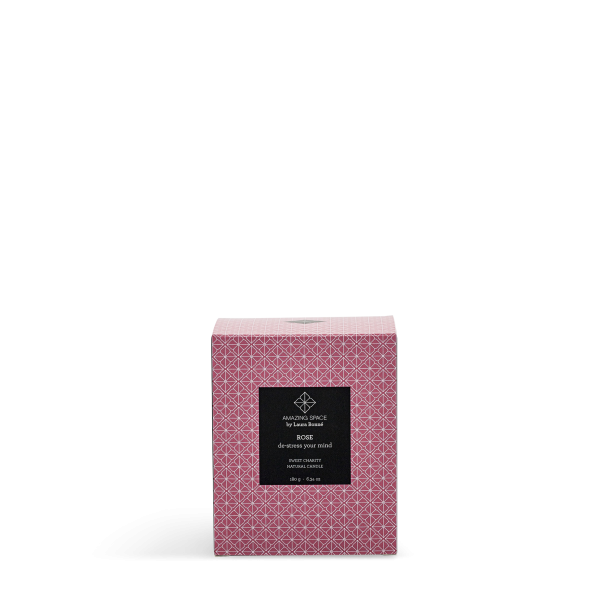 ROSE CANDLE  DE-STRESS YOUR MIND (180G)