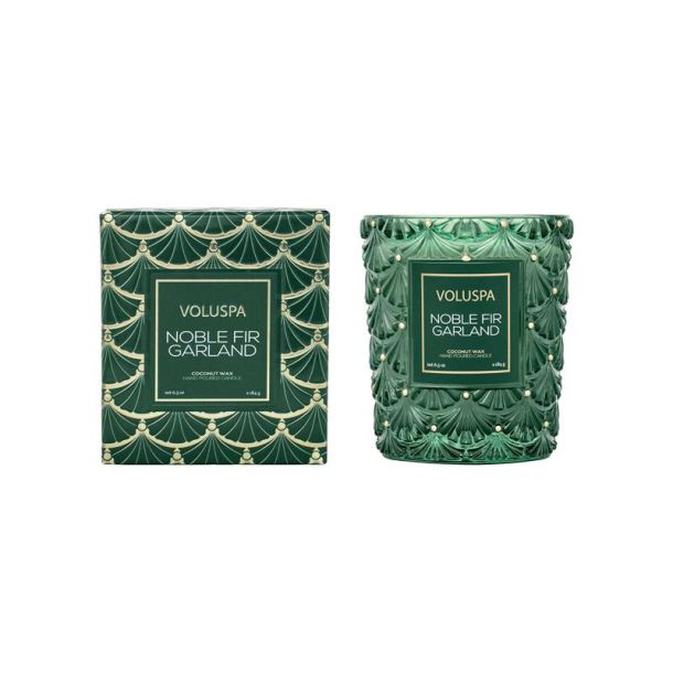 NOBLE FIR GARLAND BOXED CANDLE