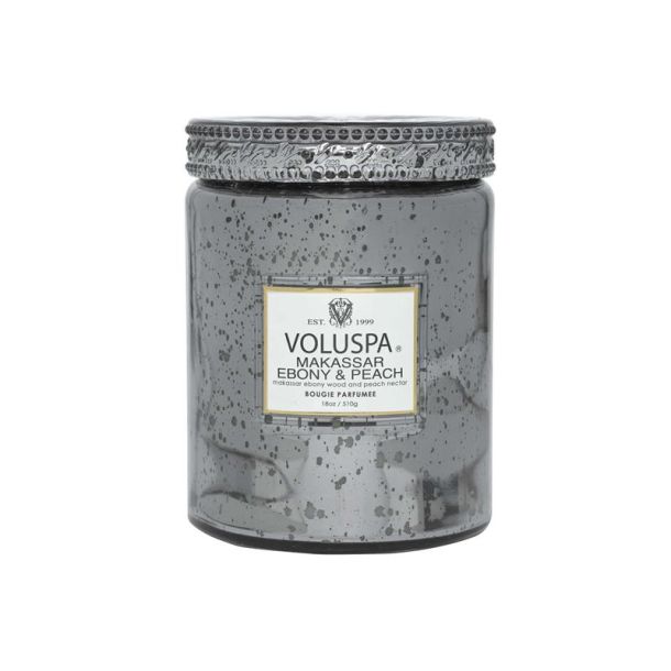 MAKASSAR EBONY & PEACH LARGE JAR