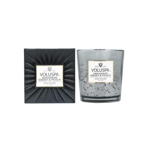 MAKASSAR EBONY & PEACH BOXED CANDLE