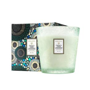 FRENCH CADE & LAVENDER BOXED 3-WICK HEARTH CANDLE